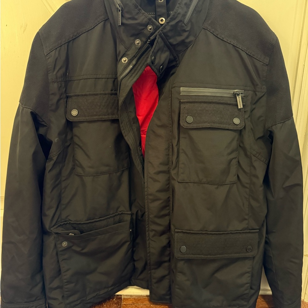 Porsche Design Black Performance Jacket with Red Lining
